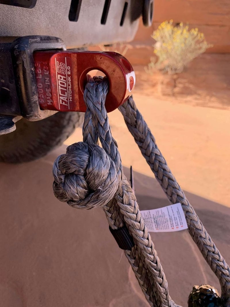 Factor 55 00020-03 Hitchlink 2.0 Rated at 9500 lb Ultimate Failure at 51,000 lb Convert Your Vehicles Hitch Receiver into a Recovery Point. Ideal for 4x4 Off Road Adventures – Yellow - Image 4